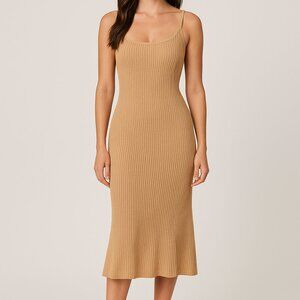 Liana Ribbed Mid Maxi Dress